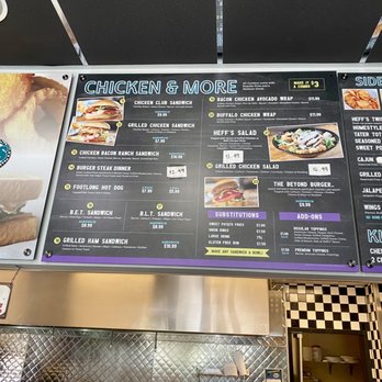 Heff's Burgers - Chicken & more menu... - Burgers Near Me - Abilene, Texas