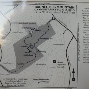 Bauneg Beg Mountain Conservation Area - The map. Got it? - Hiking Near Me - North Berwick, Maine