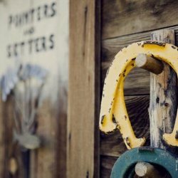 The Old Kirby Place - The Old Kirby Place offers classic horseshoes for friendly competition.