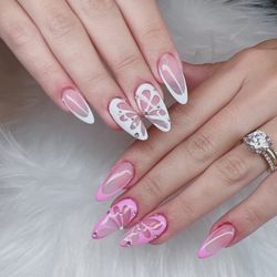 Jlynn Lashes & More - Acrylic nails. Full set.