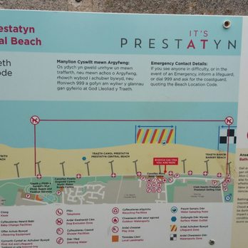 Central Beach - I'm glad they had it in English too. I don't speak a word of Welsh! - Beaches Near Me