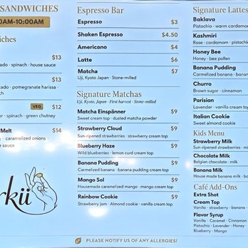 Burkii Cafe - Menu - Juice Bars & Smoothies Near Me - Bay Shore, New York