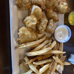 Stooges Pub & Grub - Pickle Chicken - brined in pickle juice, dredged in buttermilk before frying