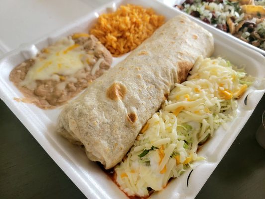 Photo of Taqueria El Gordito - Santa Ana, CA, US. Burrito combo, massive!