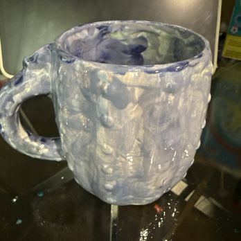 Mudhouse Pottery Painting - My 3yo's first mug - Paint-Your-Own Pottery Near Me - Issaquah, Washington