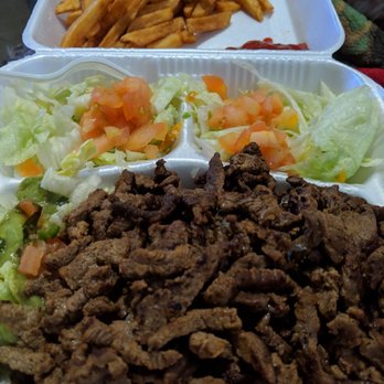 De Kotija Taco Shop - Carne Asada plate with all lettuce. And fries! - Mexican Near Me - Chula Vista, California De Kotija Taco Shop - Carne Asada plate with all lettuce. And fries! - Mexican Near Me - Chula Vista, California