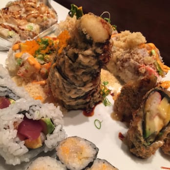 Totoro - Lucky mountain, spicy scallop, dancing with Wolves - Sushi Bars Near Me - Ann Arbor, Michigan