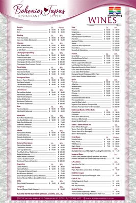 Menu photo 8 Bohemios Tapas St. Petersburg, FL Menu photo 8 Bohemios Tapas St. Petersburg, FL