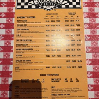 Gino's East - Magnificent Mile - Menu - Pizza Near Me - Chicago, Illinois Gino's East - Magnificent Mile - Menu - Pizza Near Me - Chicago, Illinois