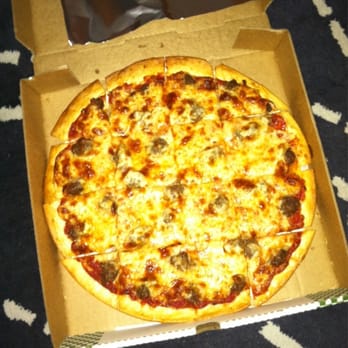 State Line Pizza - Medium thin crust pizza with sausage. Delicious! - Pizza Near Me - Hammond, Indiana