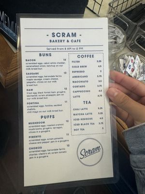 Menu photo 2 Scram Jersey City, NJ