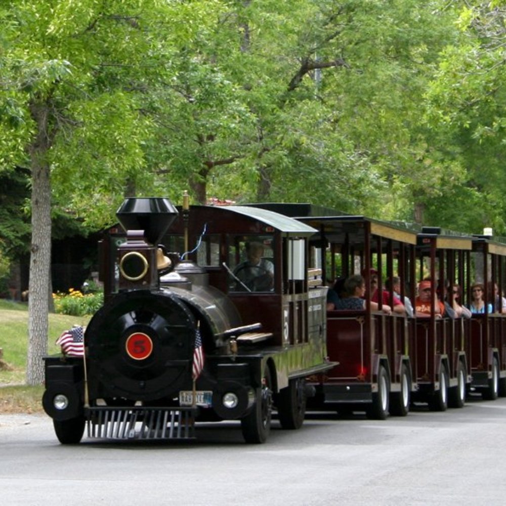 Tour train in the Mansion District Tour train in the Mansion District