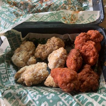 Wingstop - Garlic Parmesan & Cajun  Chicken Nuggets err "boneless wings" - Chicken Wings Near Me - Wichita, Kansas