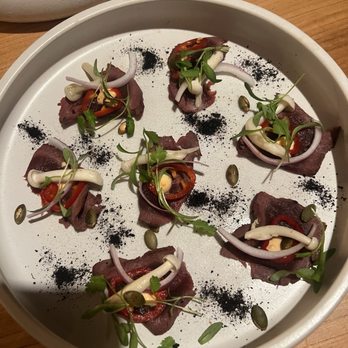 Toro Toro Fort Worth - Smoked Bison Tiradito* ** - Latin American Near Me - Fort Worth, Texas Toro Toro Fort Worth - Smoked Bison Tiradito* ** - Latin American Near Me - Fort Worth, Texas