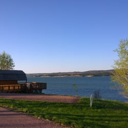 Snake Creek Recreation Area - Campground with Missouri in the background