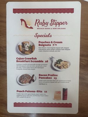 Menu photo 4 Ruby Slipper Marigny New Orleans, LA