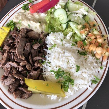 Shawarma Bistro - Another lamb and beef shawarma with baba ganoush. - Mediterranean Near Me - Henrico, Virginia Shawarma Bistro - Another lamb and beef shawarma with baba ganoush. - Mediterranean Near Me - Henrico, Virginia