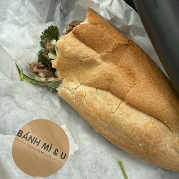 Banh Mi & U - This is the lemon brass pork and it was amazing. The bread was perfectly toasted and delicious. - Vietnamese Near Me - Centennial, Colorado Banh Mi & U - This is the lemon brass pork and it was amazing. The bread was perfectly toasted and delicious. - Vietnamese Near Me - Centennial, Colorado