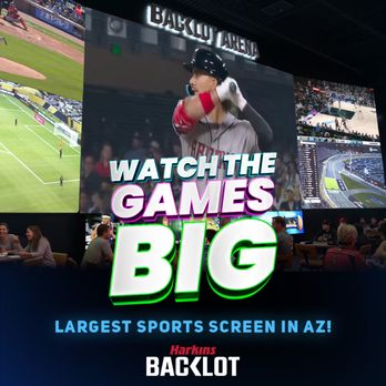 Harkins Norterra BackLot - Harkins BackLot Watch the Games BIG on Largest Sports Screen In Arizona Baseball Season - Arcades Near Me - Phoenix, Arizona Harkins Norterra BackLot - Harkins BackLot Watch the Games BIG on Largest Sports Screen In Arizona Baseball Season - Arcades Near Me - Phoenix, Arizona