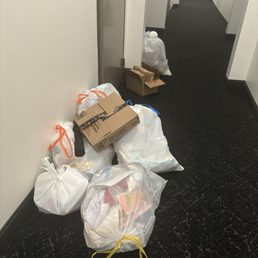 When the trash chute breaks the hallways look like this