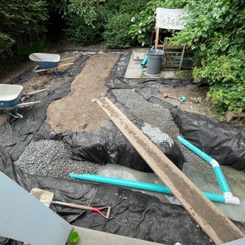 Yerardi Landscaping & Design - a view of a backyard with a drainage system - Landscaping Near Me Yerardi Landscaping & Design - a view of a backyard with a drainage system - Landscaping Near Me