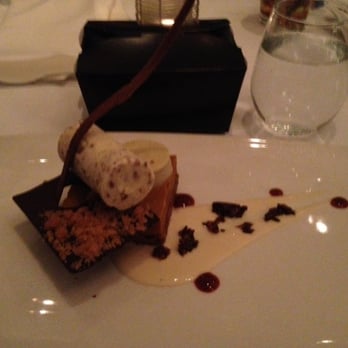 Belvedere Room - Pumpkin pie with heath bar crumbles. Perfect. - New American Near Me - Bakersfield, California