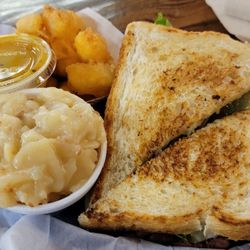 Mars Tavern - Pastrami on sourdough, warm German potato salad and fresh cheese curds.