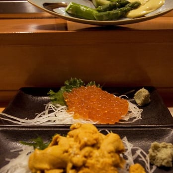 Sawa Sushi - uni, ikura, asparagus - Sushi Bars Near Me - Sunnyvale, California Sawa Sushi - uni, ikura, asparagus - Sushi Bars Near Me - Sunnyvale, California