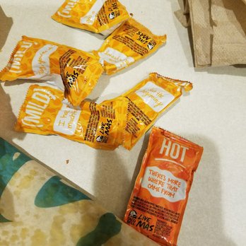 Taco Bell - Asked for HOT sauce 3 times. Was told there were several in there. Yet, there's just one. Ridiculous. - Fast Food Near Me - Blaine, Minnesota