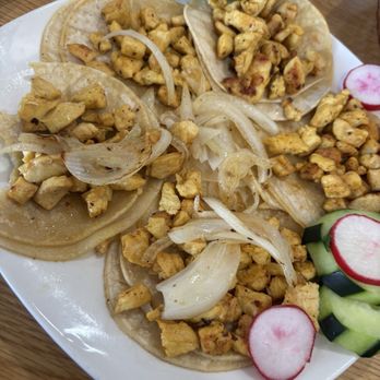 Los Compas Taqueria & Bar - Five chicken tacos - Mexican Near Me - Merced, California Los Compas Taqueria & Bar - Five chicken tacos - Mexican Near Me - Merced, California