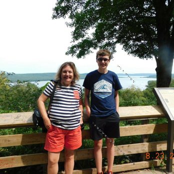 Sleeping Bear Dunes National Lakeshore - Overlook of Glen Lake. This pic had to be altered with a remove content app due my lanyard in the original pic - Parks Near Me - Empire, Michigan