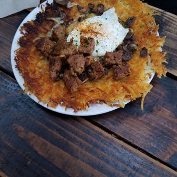 Pine State Biscuits - Hash up with sausage and egg - Breakfast & Brunch Near Me - Portland, Oregon