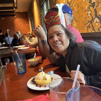 Shogun Restaurant - Free cake for the retiree - Teppanyaki Near Me - Rancho Cucamonga, California