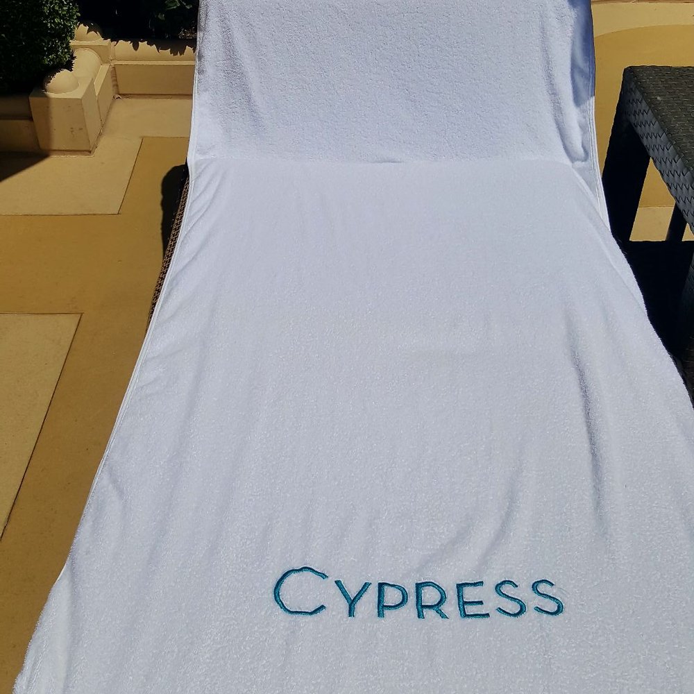 Bellagio Pool - Each Cypress Chaise Lounge is fitted with a customly wrapped towel it stays put when moving around. Nice touch! - Swimming Pools Near Me - Las Vegas, Nevada Bellagio Pool - Each Cypress Chaise Lounge is fitted with a customly wrapped towel it stays put when moving around. Nice touch! - Swimming Pools Near Me - Las Vegas, Nevada