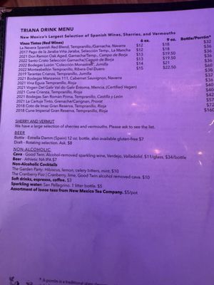 Menu photo 2 Triana Albuquerque, NM
