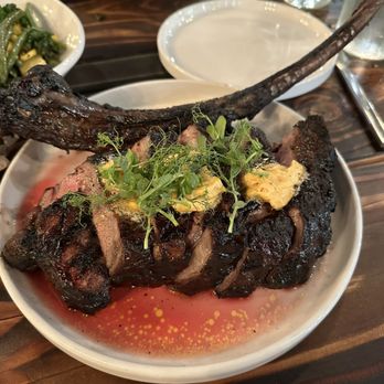 The Rustik Fork - Tomahawk medium rare - Gastropubs Near Me - Riverside, California