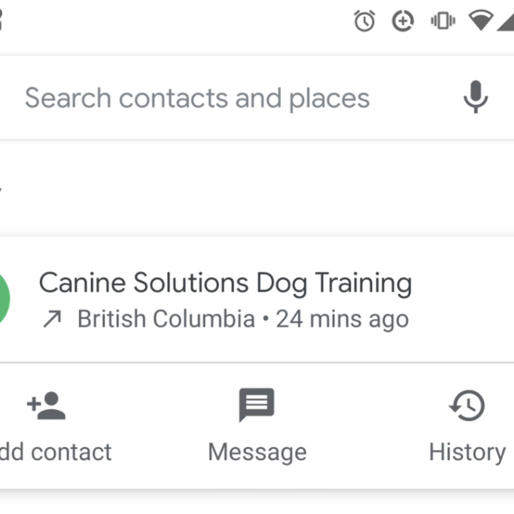 Canine Solutions Dog Training - My phone log with Canine Solutions Dog Training - Pet Training Near Me