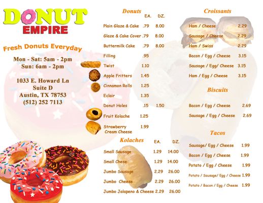 Menu photo 1 Donut Empire Austin, TX Menu photo 1 Donut Empire Austin, TX