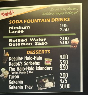 Menu photo 5 The Original Kadok's Daly City, CA