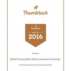 WizKid Tutoring - Top Pro Award 2016