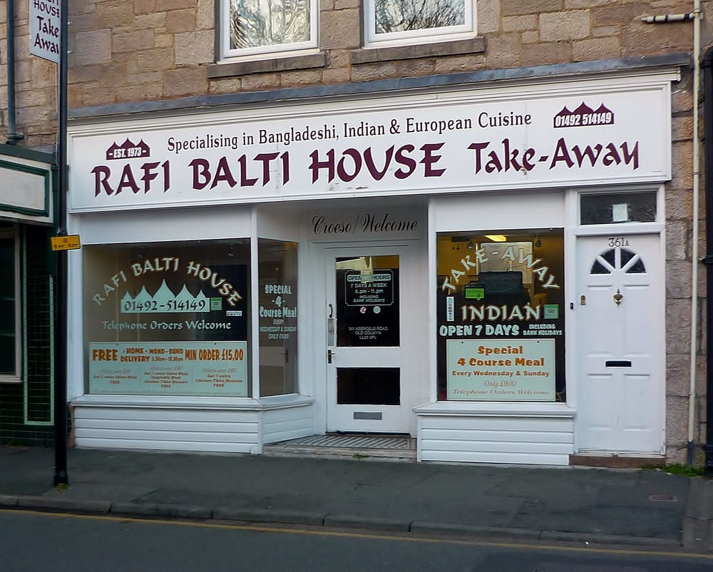 RAFI BALTI HOUSE 361 Abergele Road, Old Colwyn, Conwy, United Kingdom