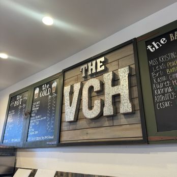 The Vintage Coffee House - Menu and barista board - Coffee & Tea Near Me - Indio, California