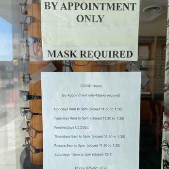 Arcadia Optometry - Business hours - Optometrists Near Me - Arcadia, California
