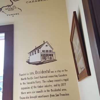 Howard Station Cafe - Some history on the walls. - Juice Bars & Smoothies Near Me - Occidental, California