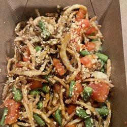 Fried papaya salad