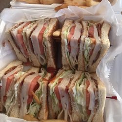 Angelo's Pizza - Turkey club with fries. Sooooo good!