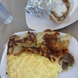 Greek Omelette Chicken Gyro