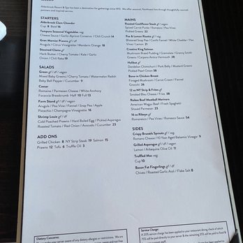 Alderbrook Resort & Spa - Dinner menu - Resorts Near Me - Union, Washington Alderbrook Resort & Spa - Dinner menu - Resorts Near Me - Union, Washington