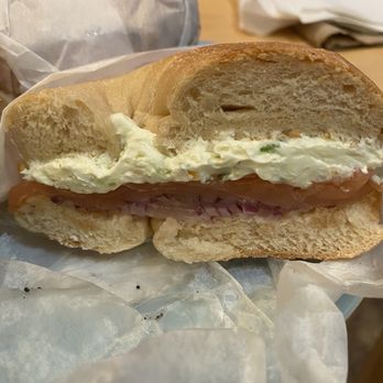 Absolute Bagels - Nova (salmon bagel) - Bakeries Near Me - New York, New York Absolute Bagels - Nova (salmon bagel) - Bakeries Near Me - New York, New York