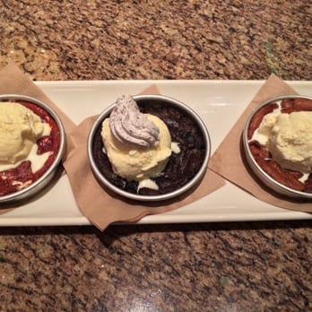 BJ's Restaurant & Brewhouse - Pizookie® Trio (Three mini Pizookies each served with a scoop of ice cream) - New American Near Me - Vienna, Virginia